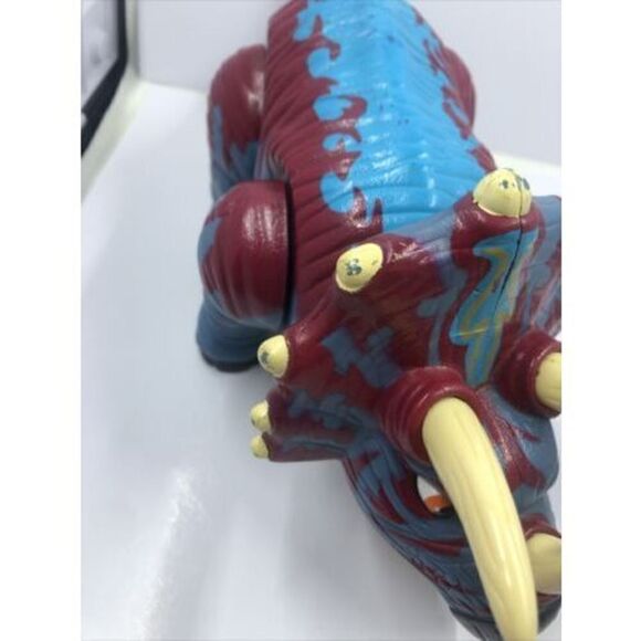 Fisher Price Imaginext Blue Hard Plastic Triceratops Dinosaur Figure  2011 - Picture 7 of 15